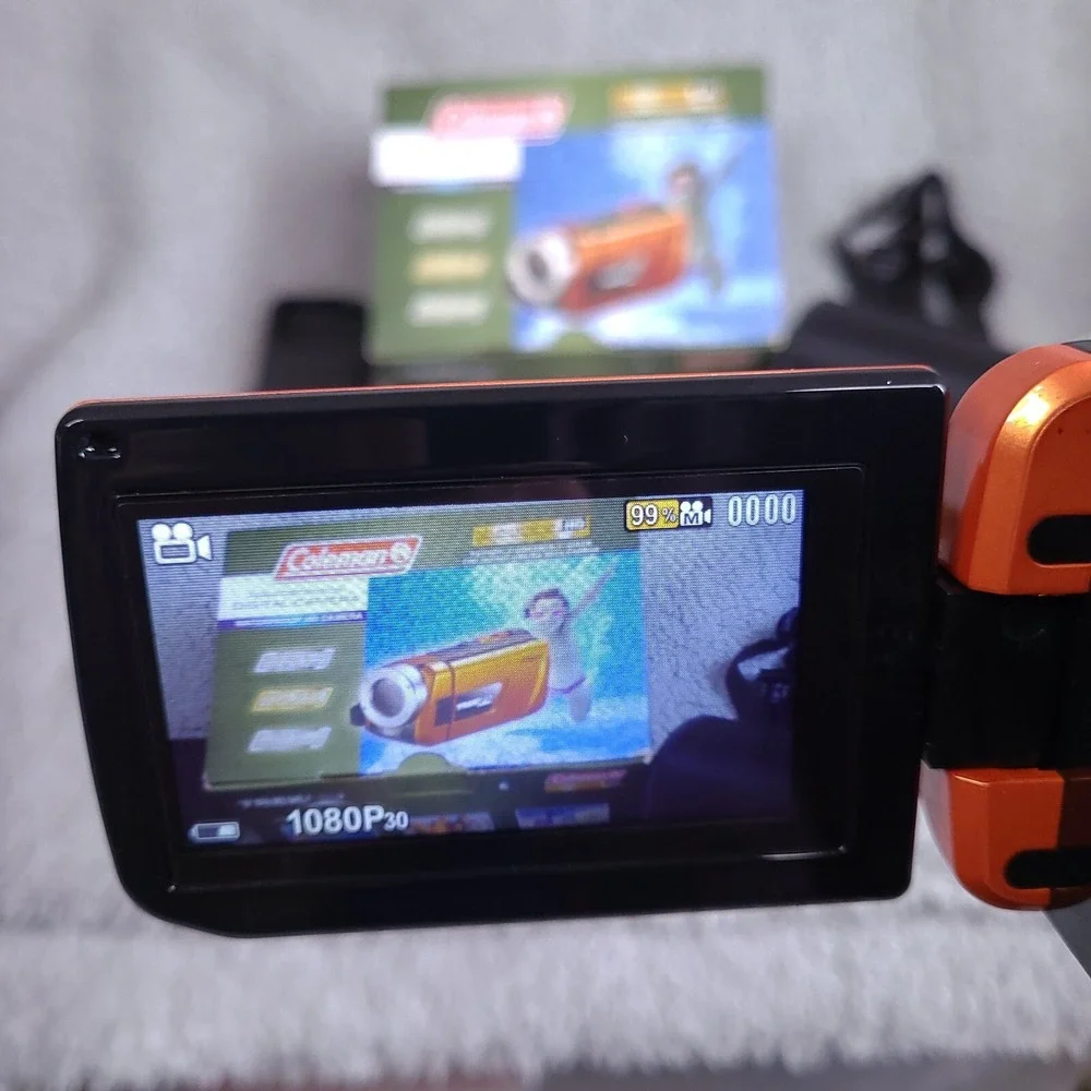 Coleman CVW16HD Camcorder 1080p Video TrekHD Waterproof Digital Camera 16MP‎